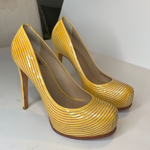 Pour La Victoire lined leather platform pumps - Picture 1 of 7